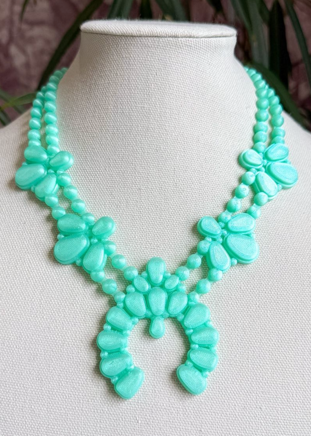 Rahya Night Bloom Necklace | Stardust Mint
