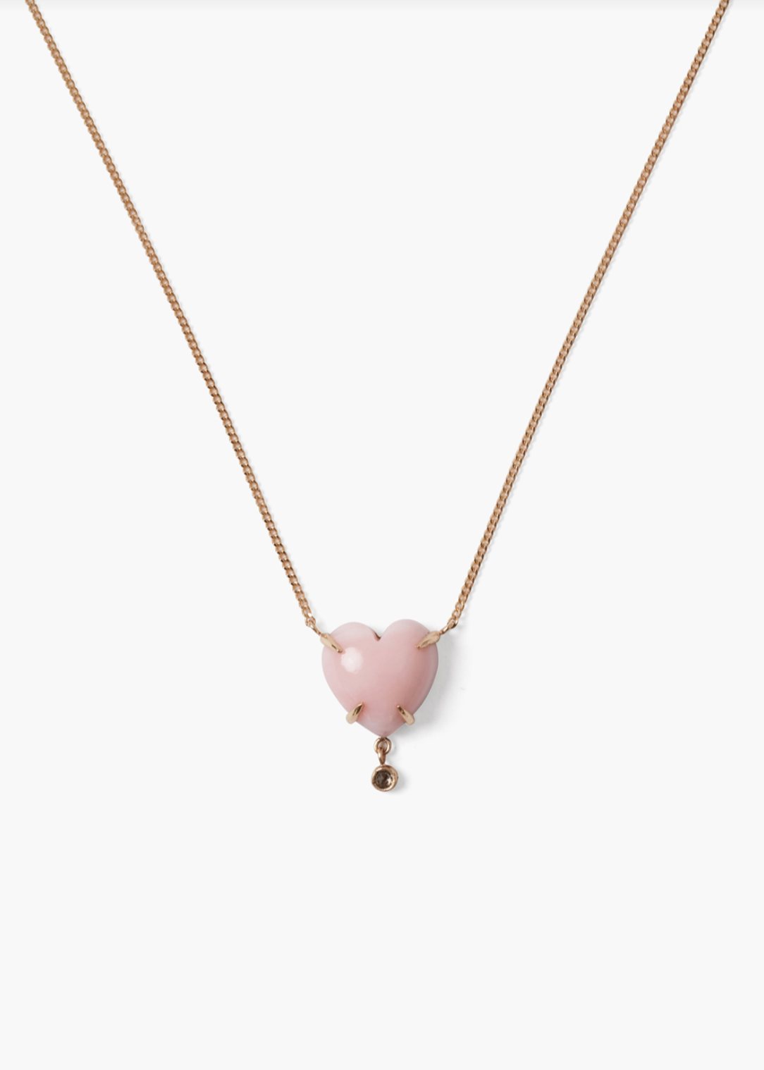 Chan Luu 14K Heart Necklace Pink Opal – tenley dietrich Chan Luu 14K Heart Necklace Pink Opal – tenley dietrich