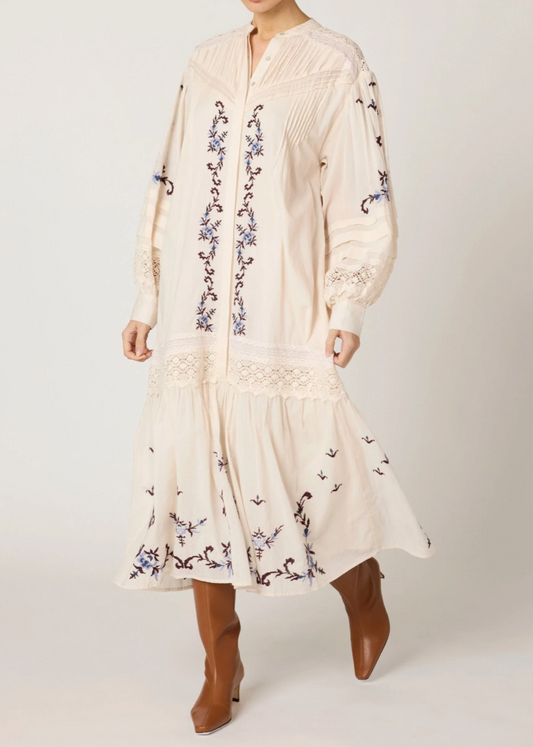 Cleobella Heidi Midi Dress | Ivory Multi