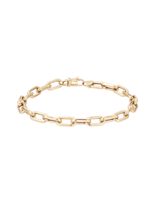 Adina Reyter 5.3mm Italian Chain Link Bracelet 14k Yellow Gold