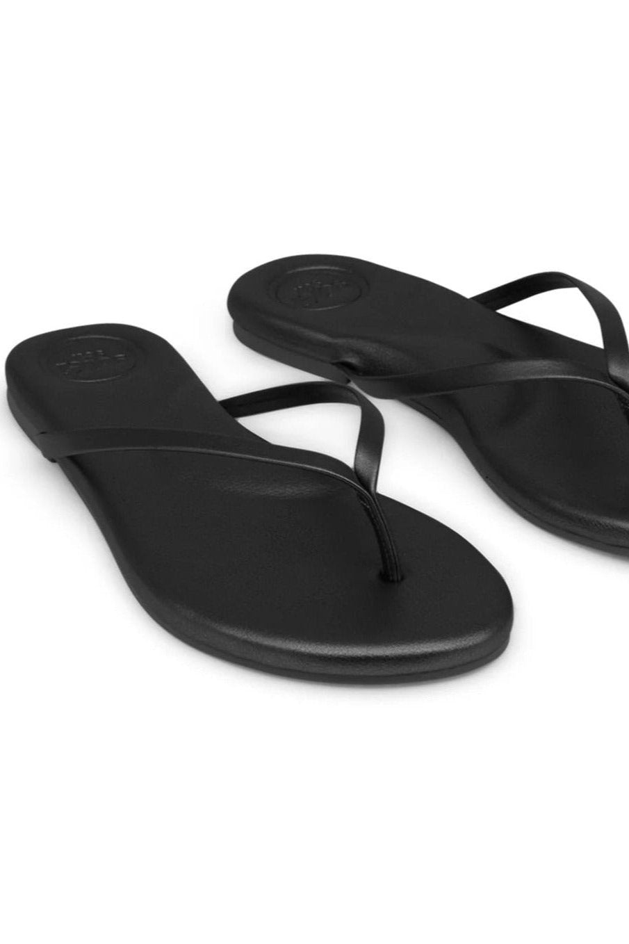 Solei Sea Indie Classic Thin Strap Sandal Black