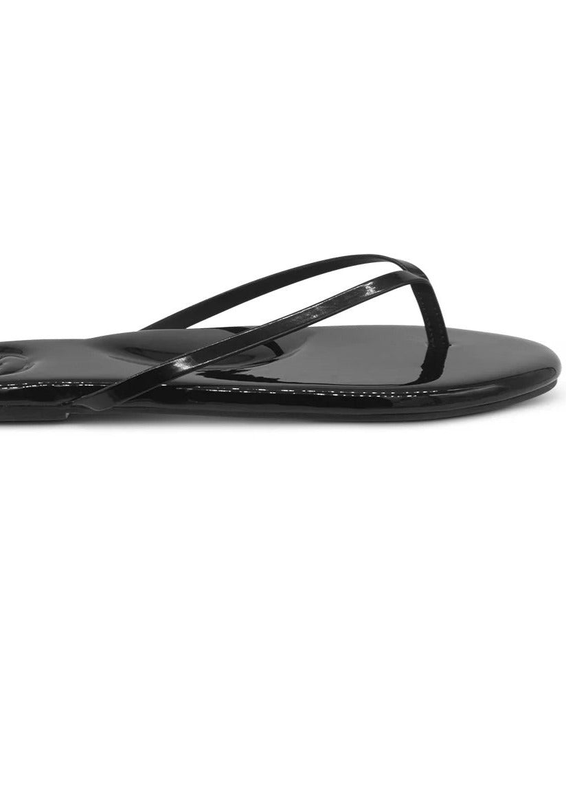 Solei Sea Indie Classic Thin Strap Sandal | Onyx Patent
