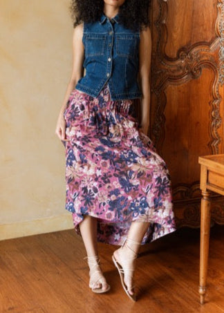 Cleobella Radha Ankle Skirt | Bergamo Print