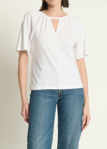 Nation LTD Tracy Keyhole Top | White