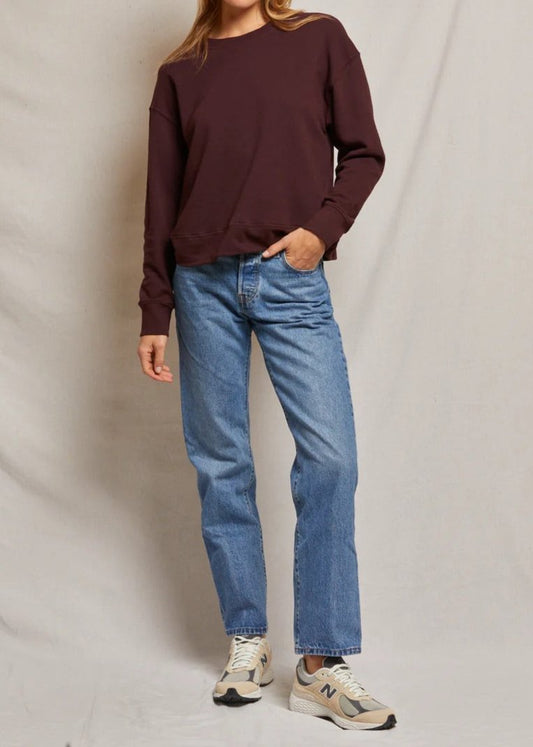 Perfect White Tee Tyler French Terry Pullover Sweatshirt Blackberry