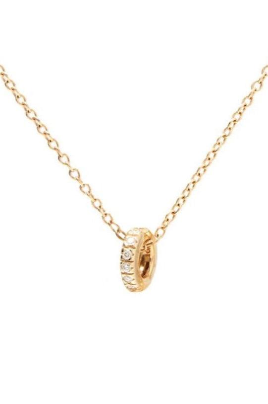 SCOSHA 10k Solid Gold + Diamond Enhancer Charm