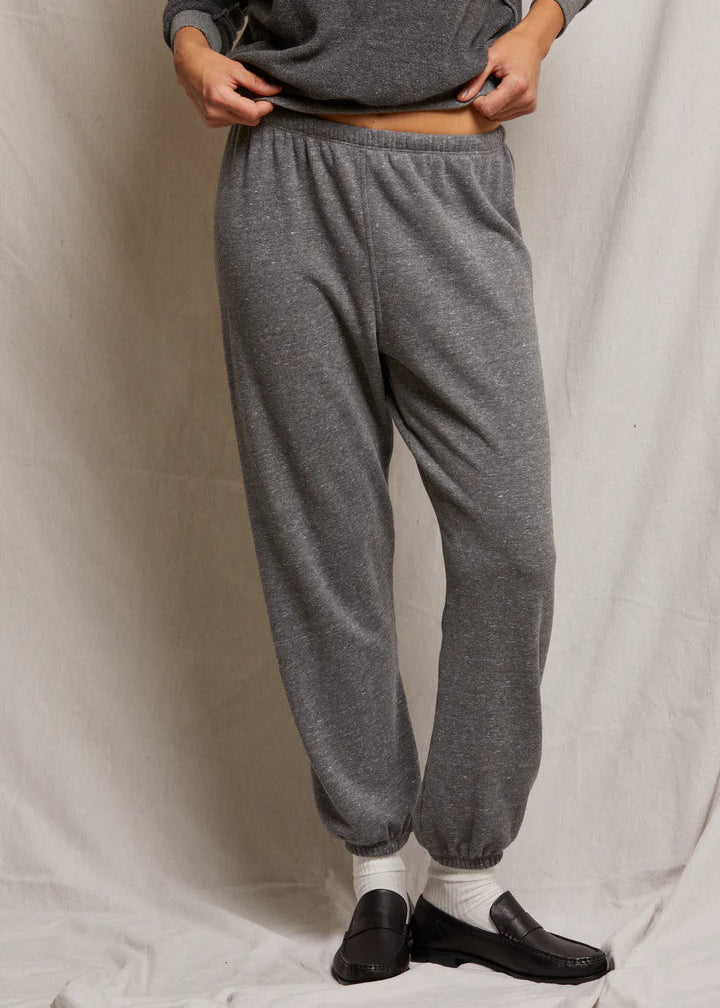 Perfect White Tee Stevie Cotton Fleece Easy Sweatpant | Dark Heather Grey