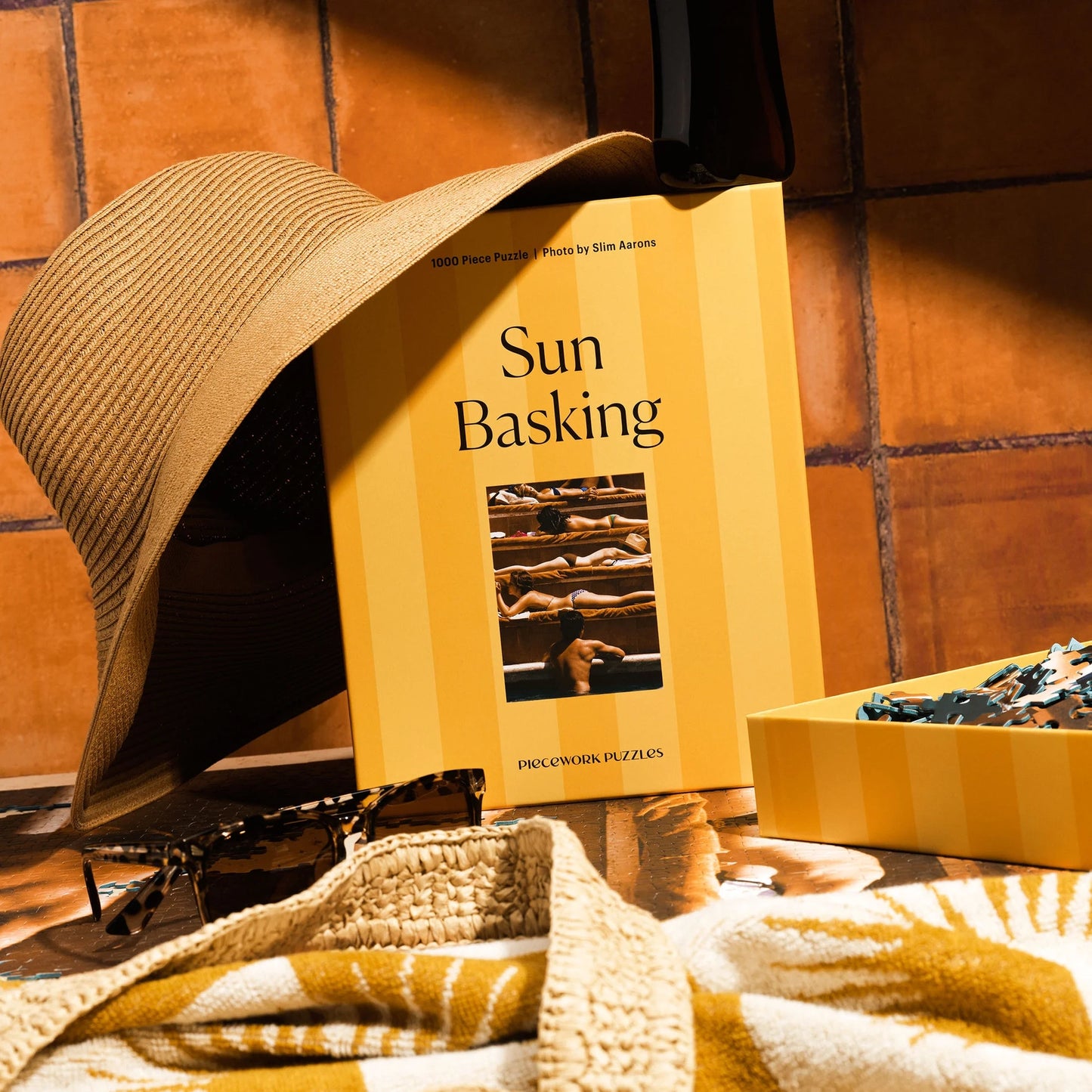 Piecework Sun Basking Slim Aarons Collab | 1000 Pieces Puzzle