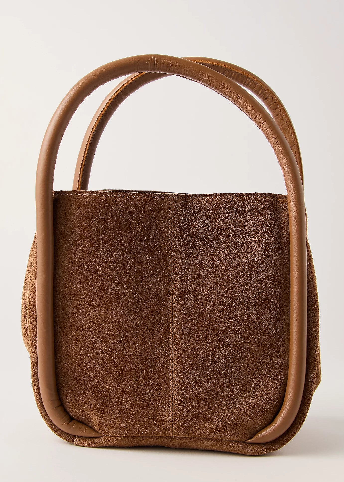 Free People Barlow Suede Bucket Bag | Cognac
