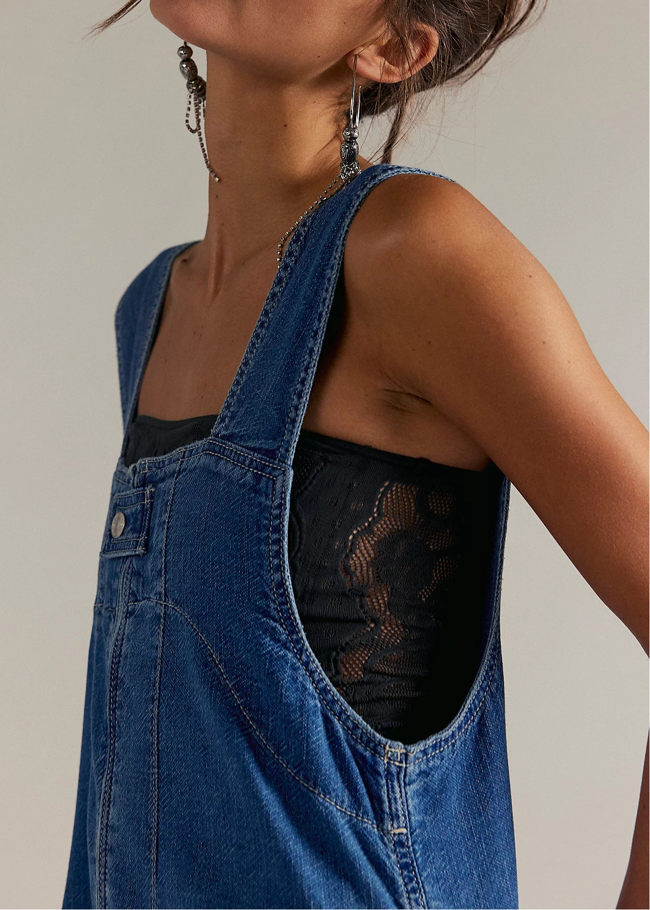 Free People We The Free Jude Shortalls | Mid Indigo