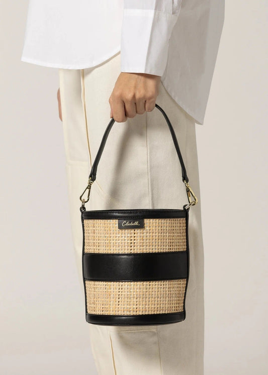 Cleobella Emery Rattan Bucket Bag