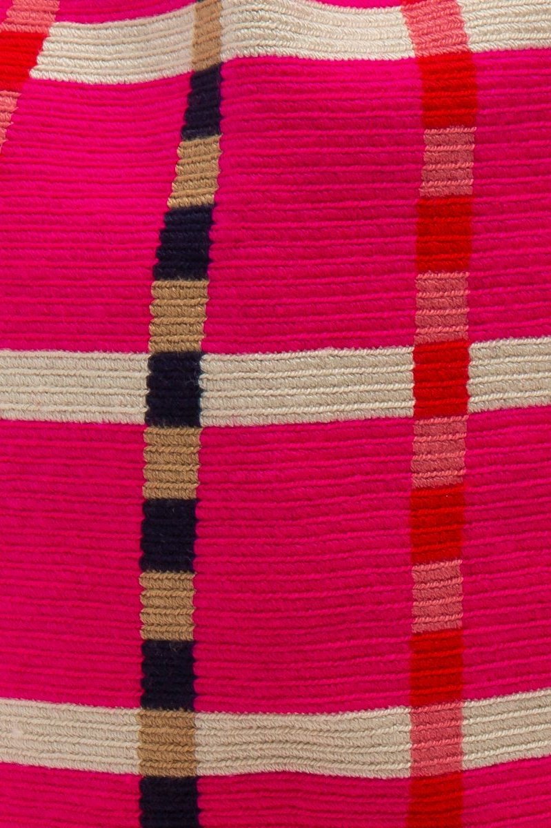 Guanabana Crossbody Bag L - Fortuna Fuchsia & Navy Blue