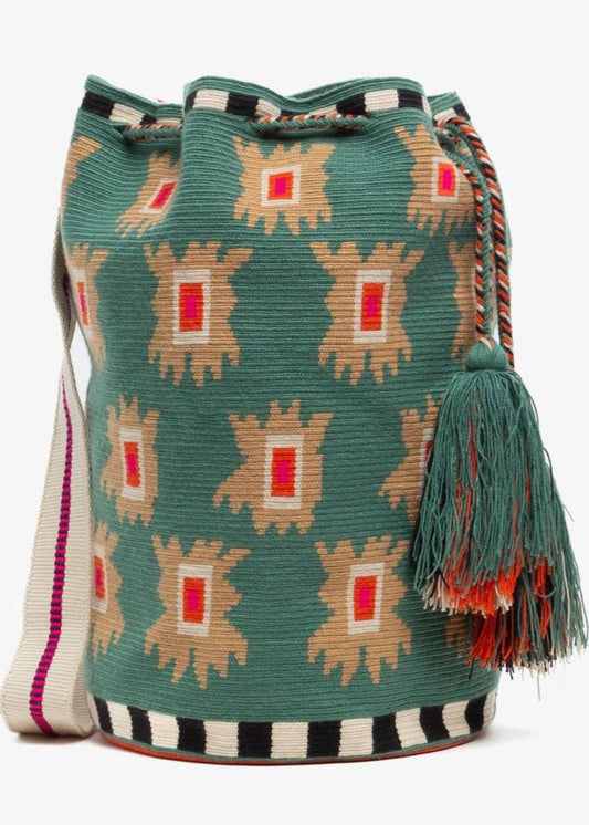 Guanabana Tula Bag - Iris Emerald Green & Black
