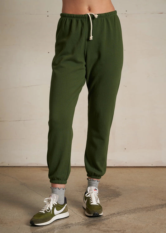Perfect White Tee Johnny French Terry Easy Sweatpant | Fern Green