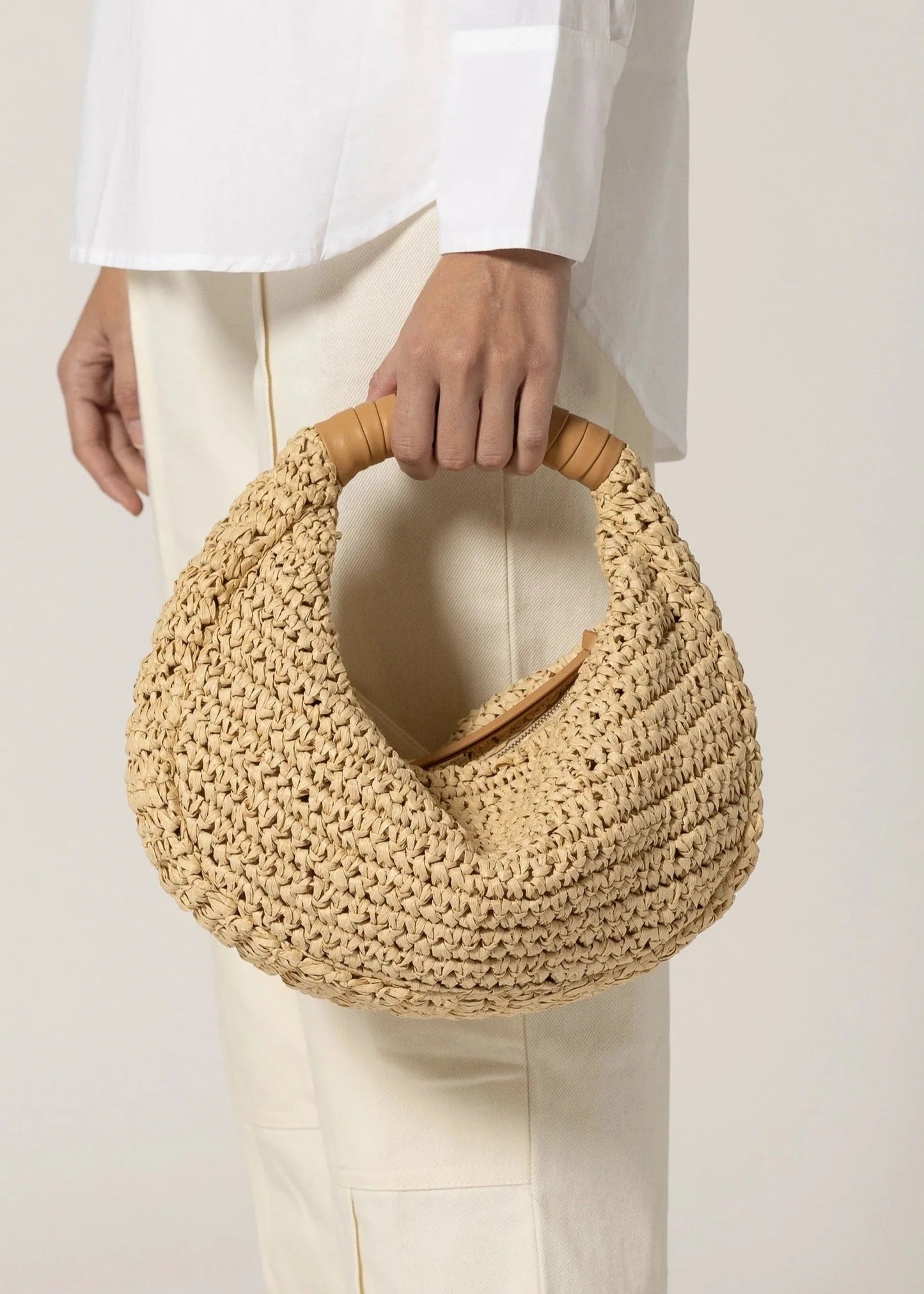 Cleobella Julia Raffia Hobo