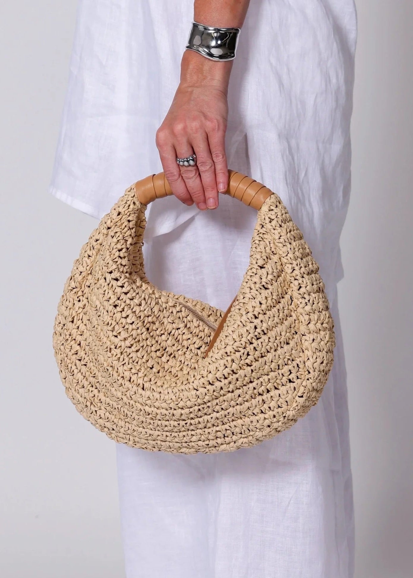 Cleobella Julia Raffia Hobo