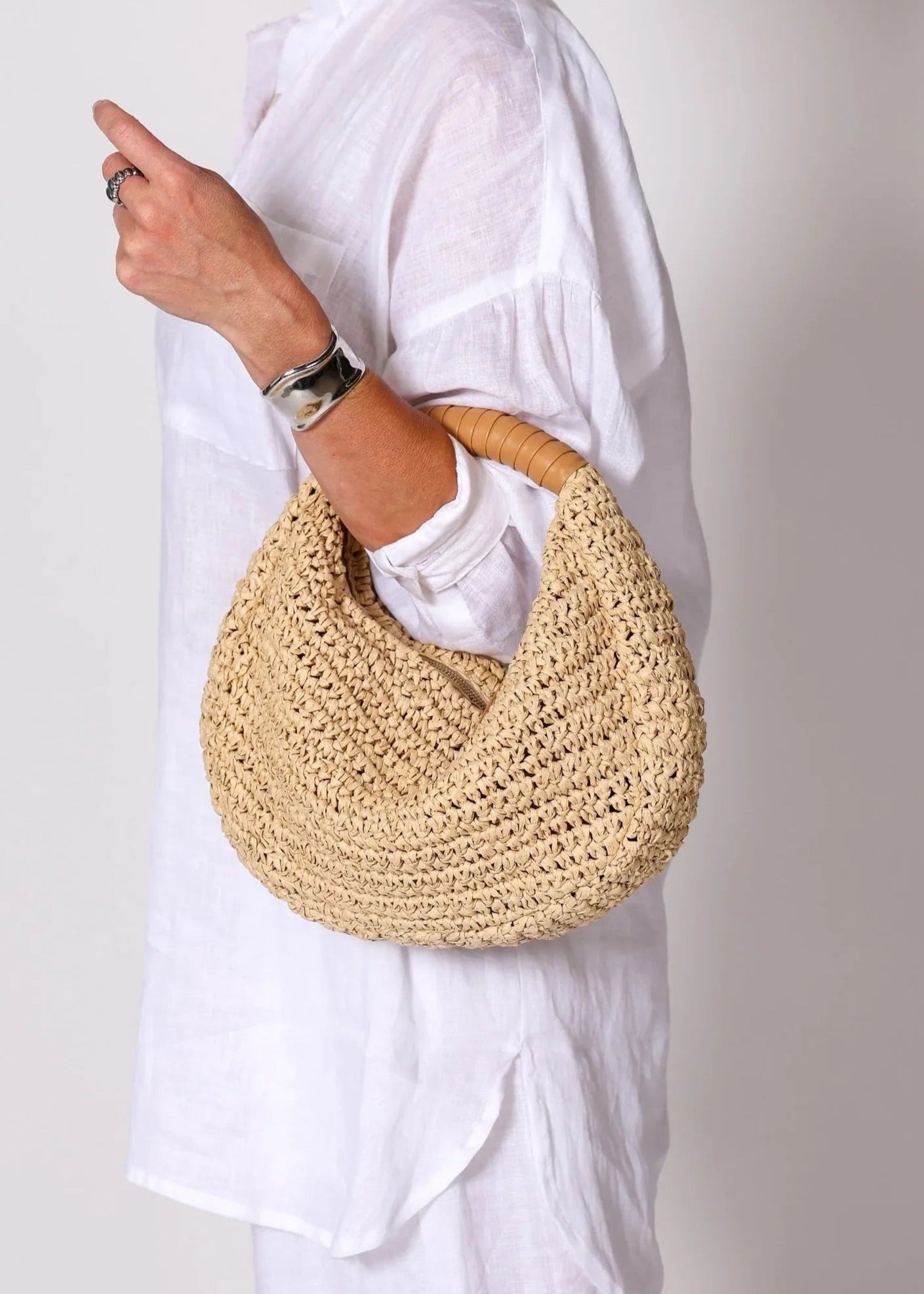 Cleobella Julia Raffia Hobo