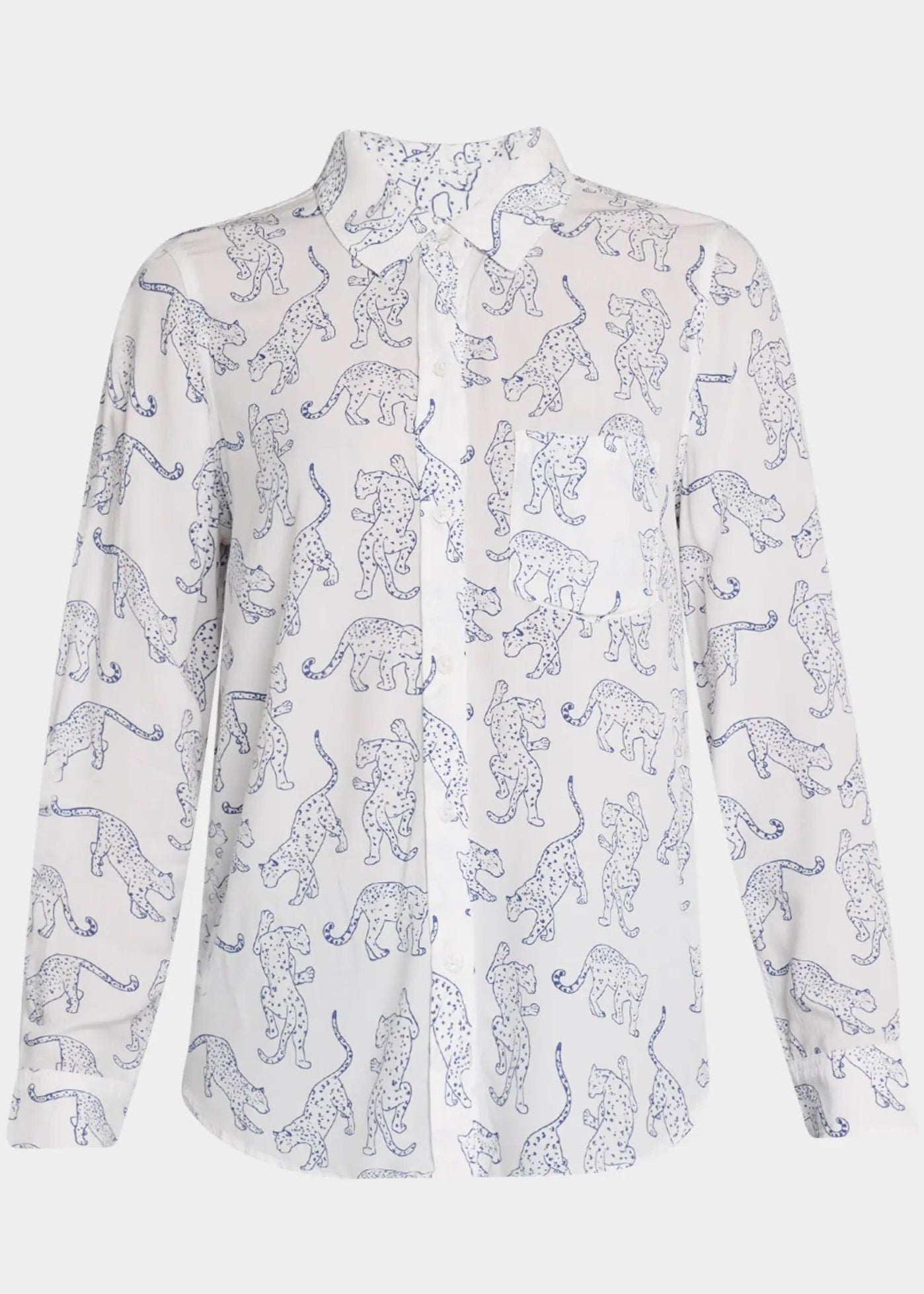 Rails Kathryn Button-Front Blouse | Cobalt Jaguar