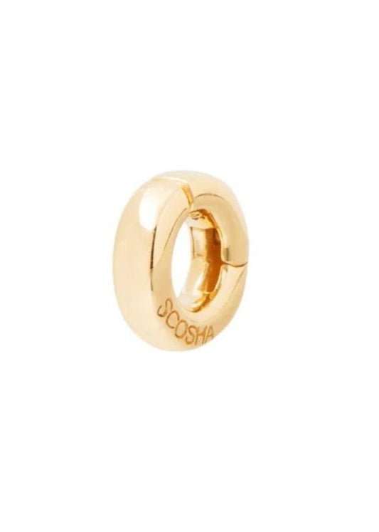 SCOSHA 10k Solid Gold Plain Enhancer Charm
