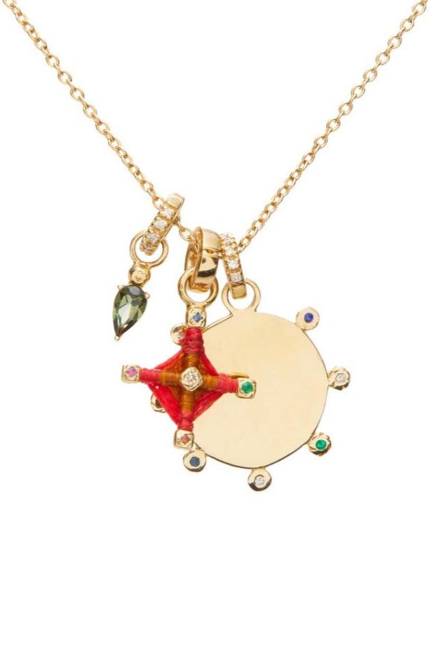SCOSHA 10k Solid Gold + Diamond Enhancer Charm
