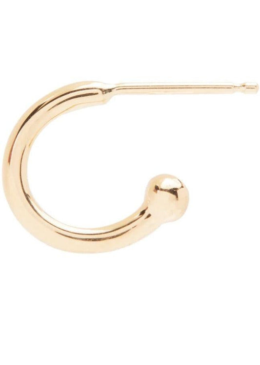 SCOSHA 14k Solid Gold Classic Huggie