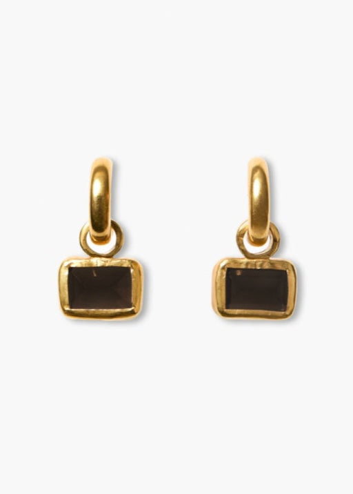 Chan Luu Smoky Quartz 18K Gold Plated Earrings