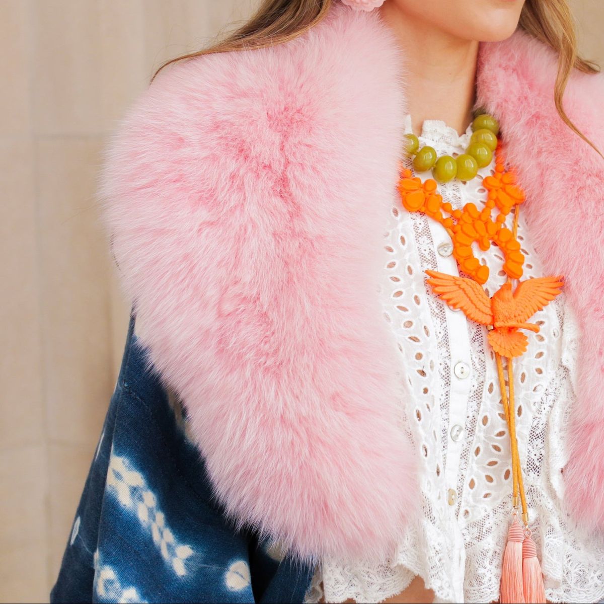 Rahya Night Bloom Necklace | Orange Citrus