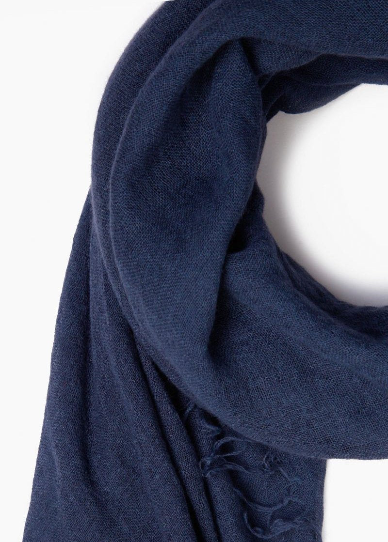 Chan Luu Soft Cashmere And Silk Scarf Wrap – Solid Classic Black (BRH-SC-140)
