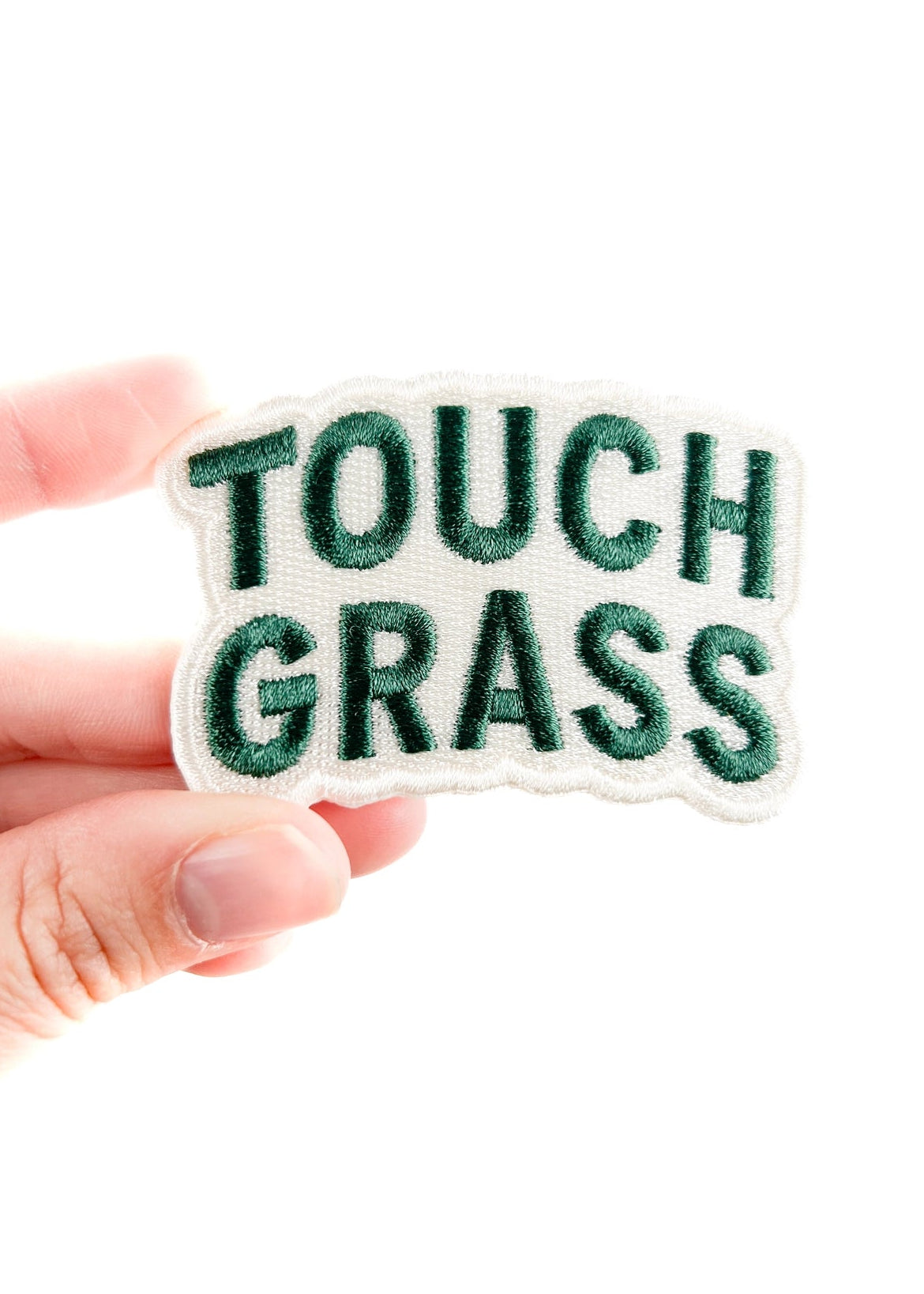 Field Trip Threads Touch Grass Embroidered Patch