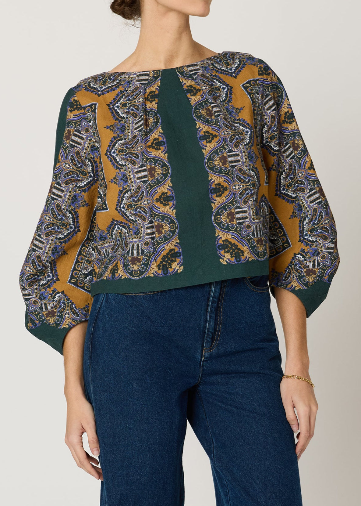 Cleobella Solana Blouse | Mercado Print