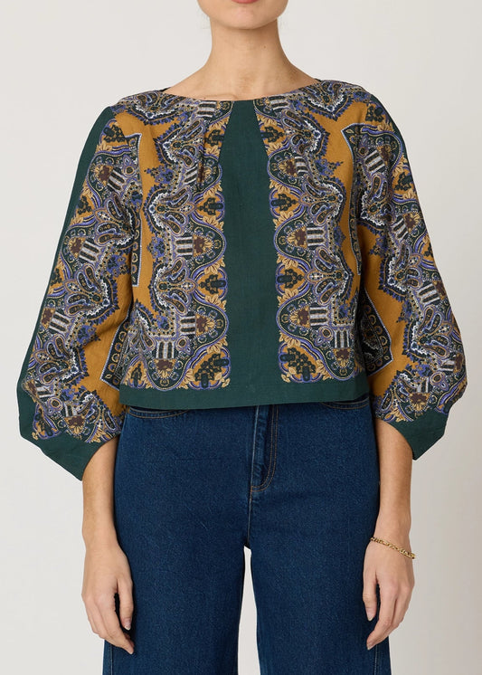Cleobella Solana Blouse | Mercado Print