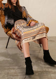 Rosalee Printed Skirt Tattoo