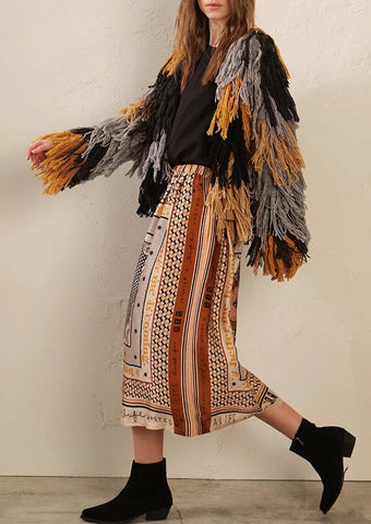 Rosalee Printed Skirt Tattoo