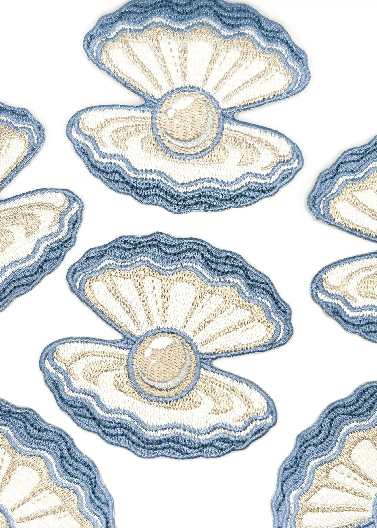 Field Trip Threads Pearl Oyster Embroidered Patch