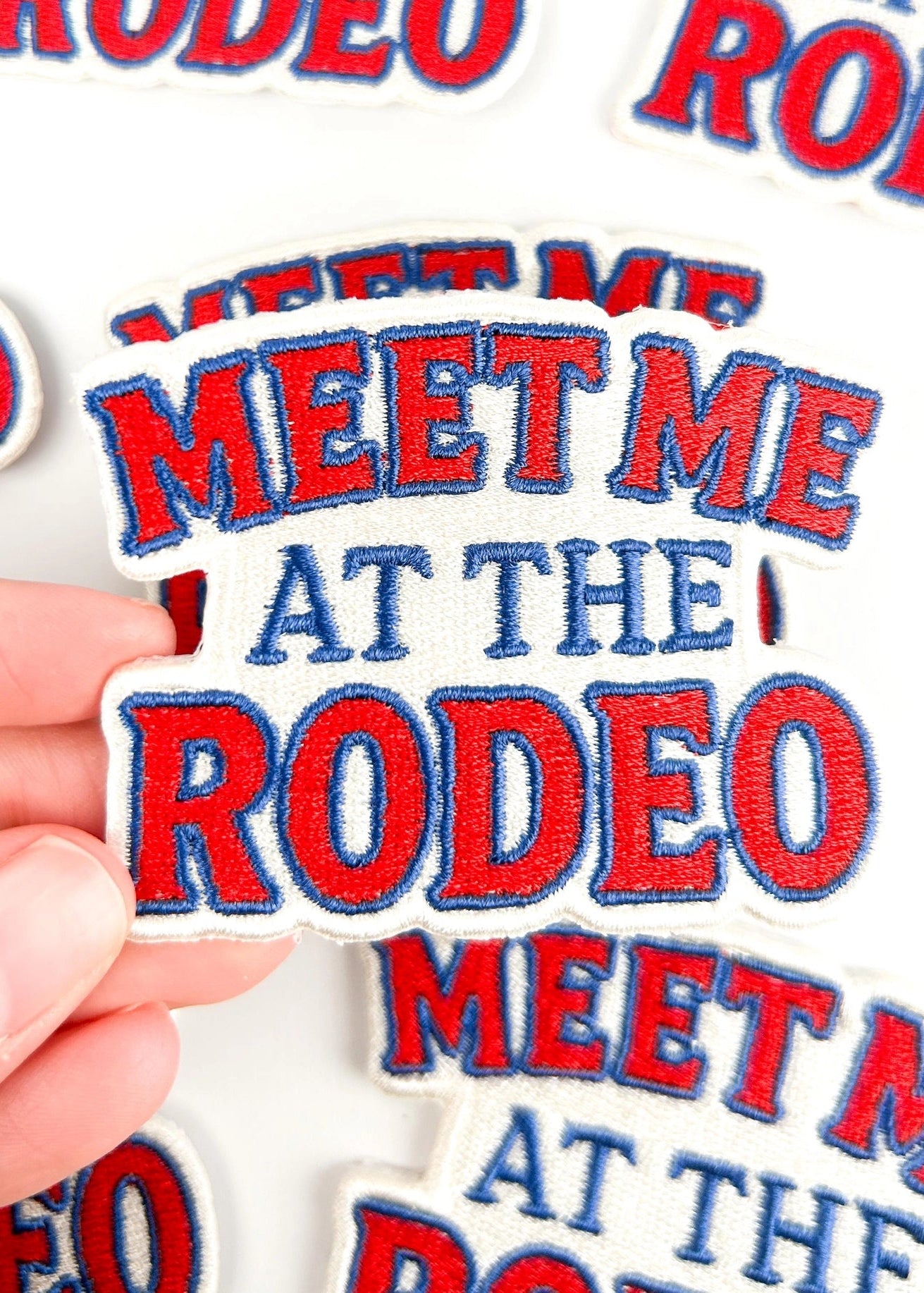 Field Trip Threads Meet Me At the Rodeo Embroidered Iron-On Patch