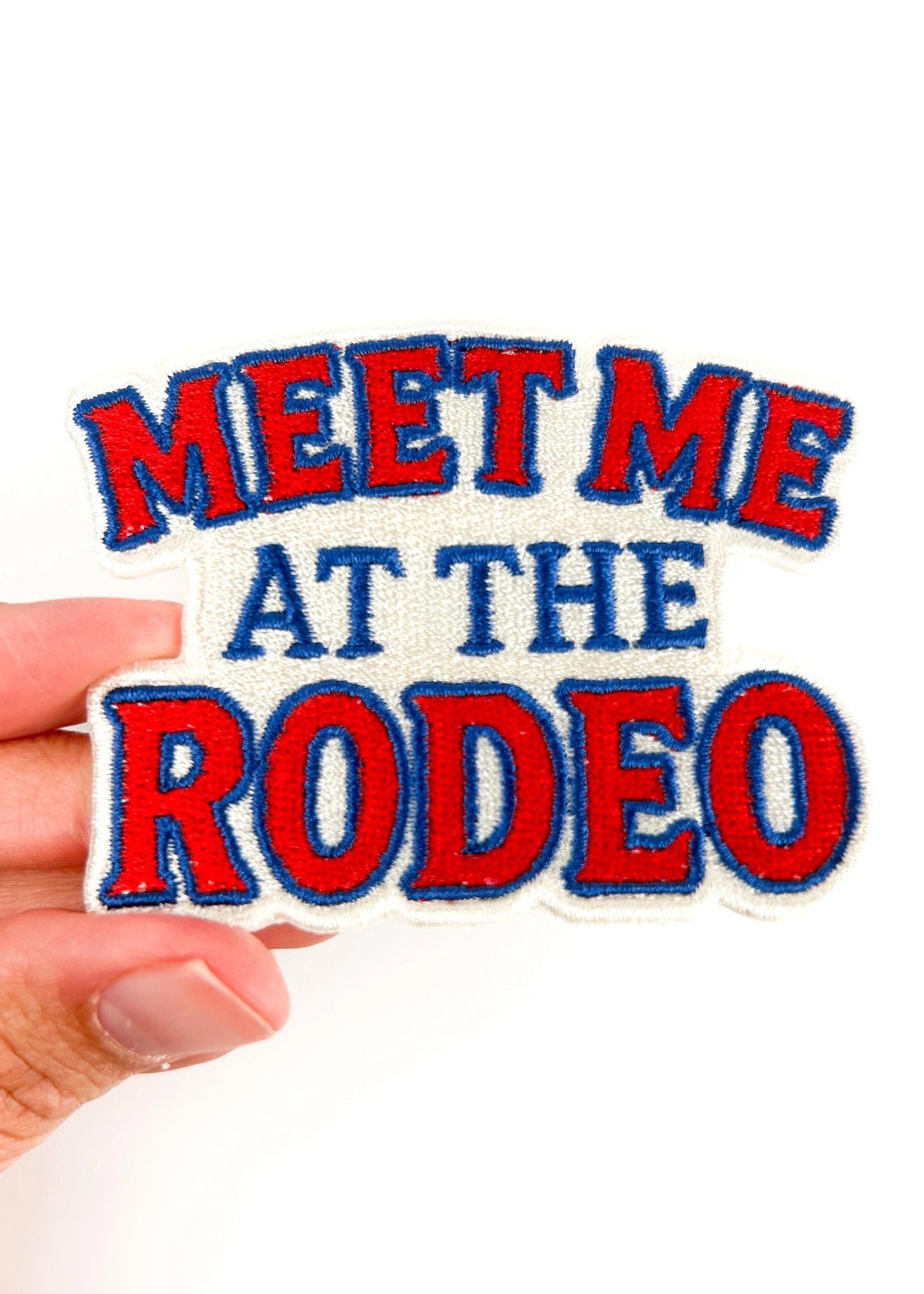 Field Trip Threads Meet Me At the Rodeo Embroidered Iron-On Patch