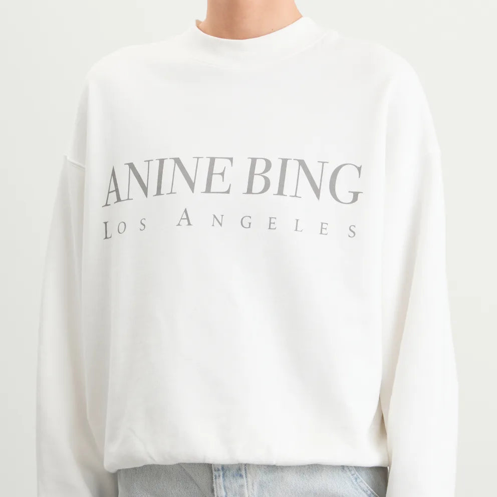 Anine Bing Jaci Sweatshirt Los Angeles | Ivory