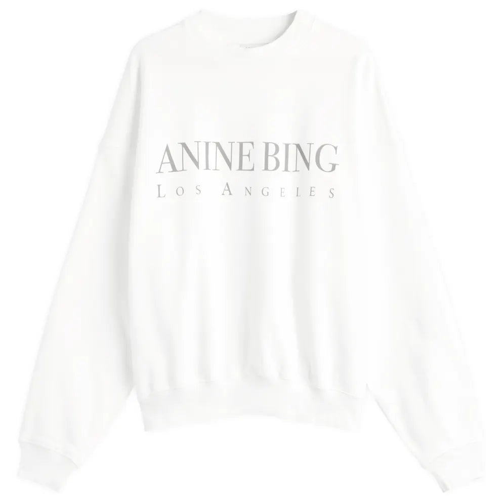 Anine Bing Jaci Sweatshirt Los Angeles | Ivory