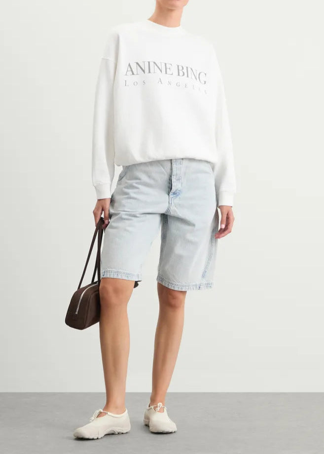 Anine Bing Jaci Sweatshirt Los Angeles | Ivory