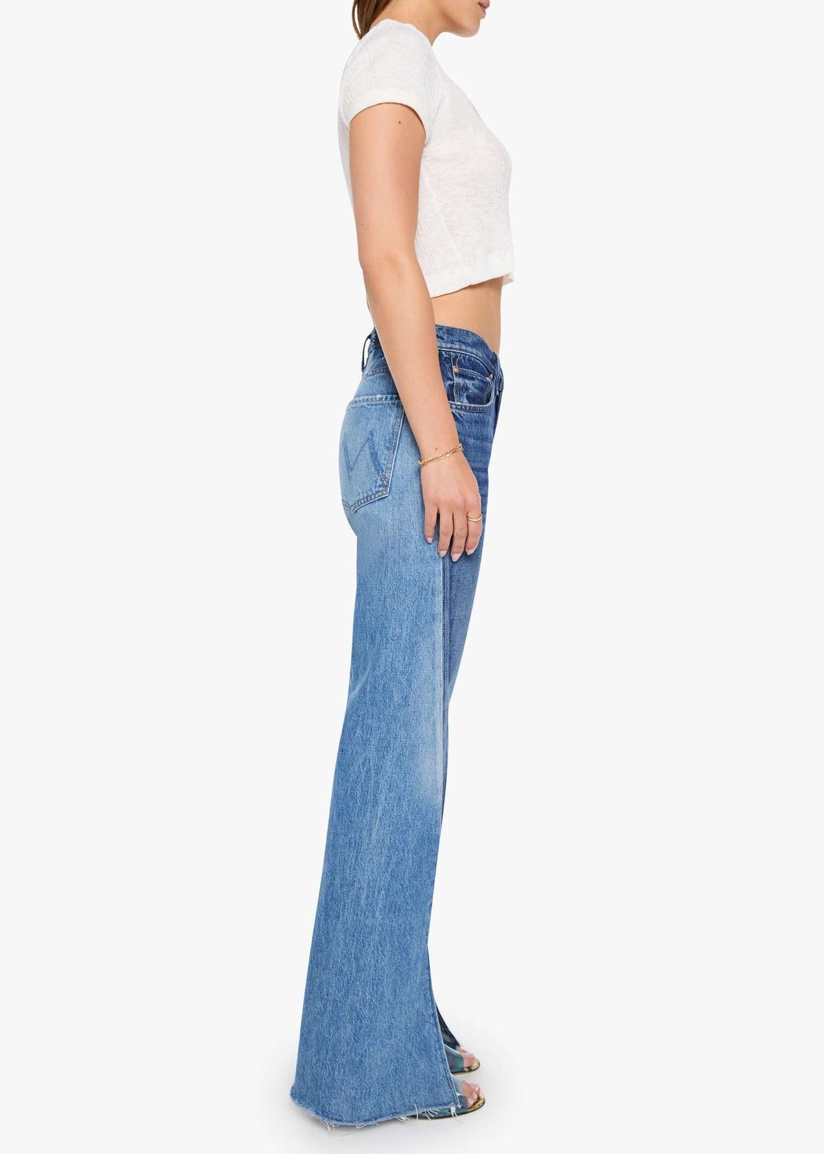 MOTHER The Bookie Slit Twist Heel Fray | Double Take