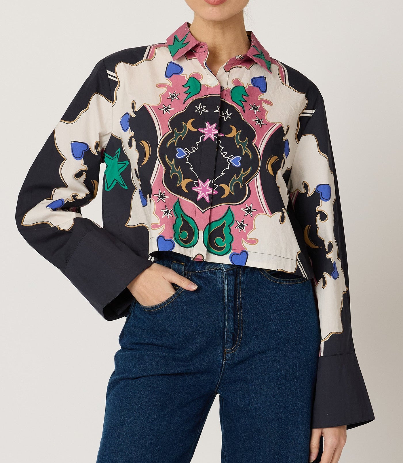 Cleobella Zoya Blouse | Estelar Print