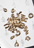 Groovy Diamond Initial Hinged Charm - M