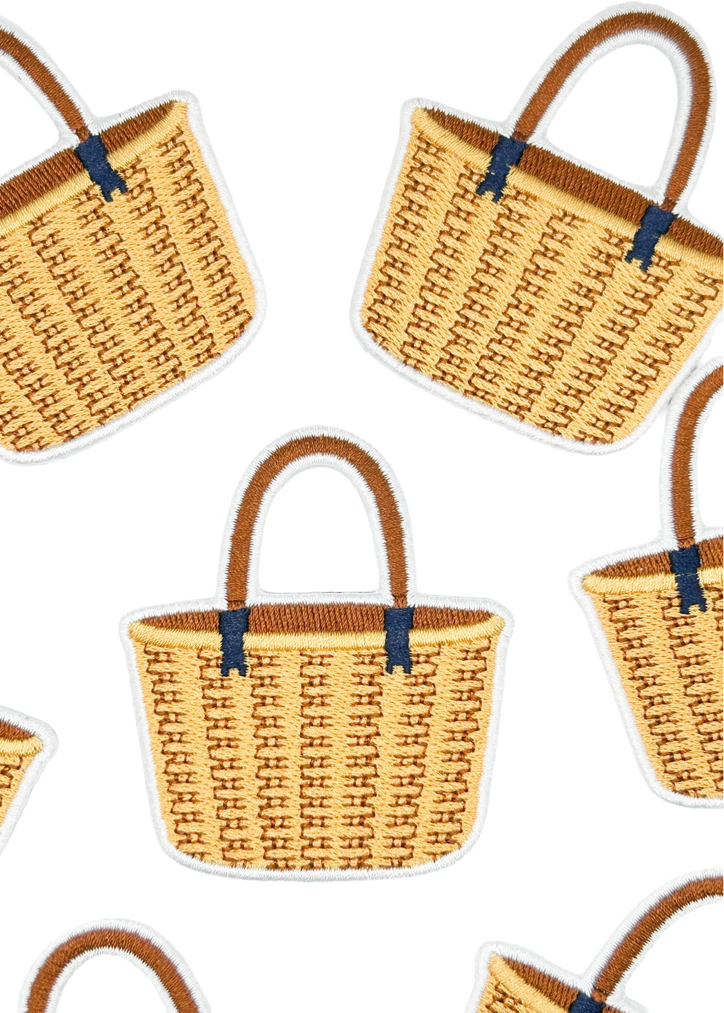 Field Trip Threads Woven Basket Embroidered Patch