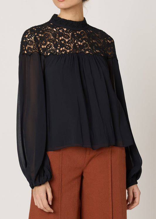 Cleobella Eloise Blouse | Black