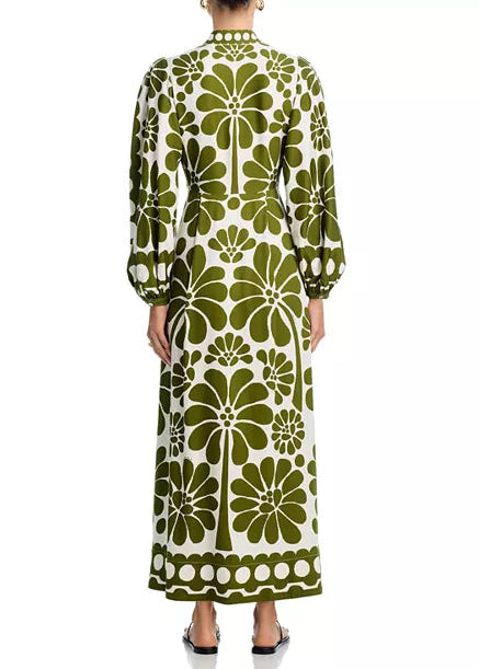 FARM Rio Palermo Green Maxi Dress