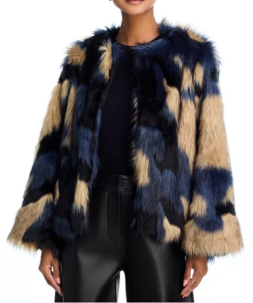 FARM Rio Fur Coat Multicolor