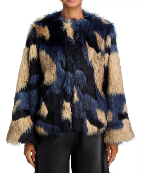 FARM Rio Fur Coat Multicolor