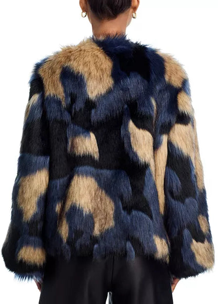 FARM Rio Fur Coat Multicolor