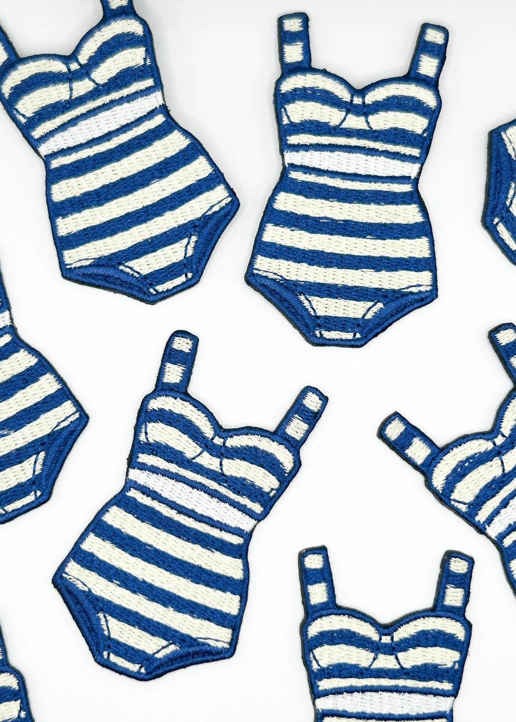 Field Trip Threads Coastal Swimsuit Striped Bikini Patch