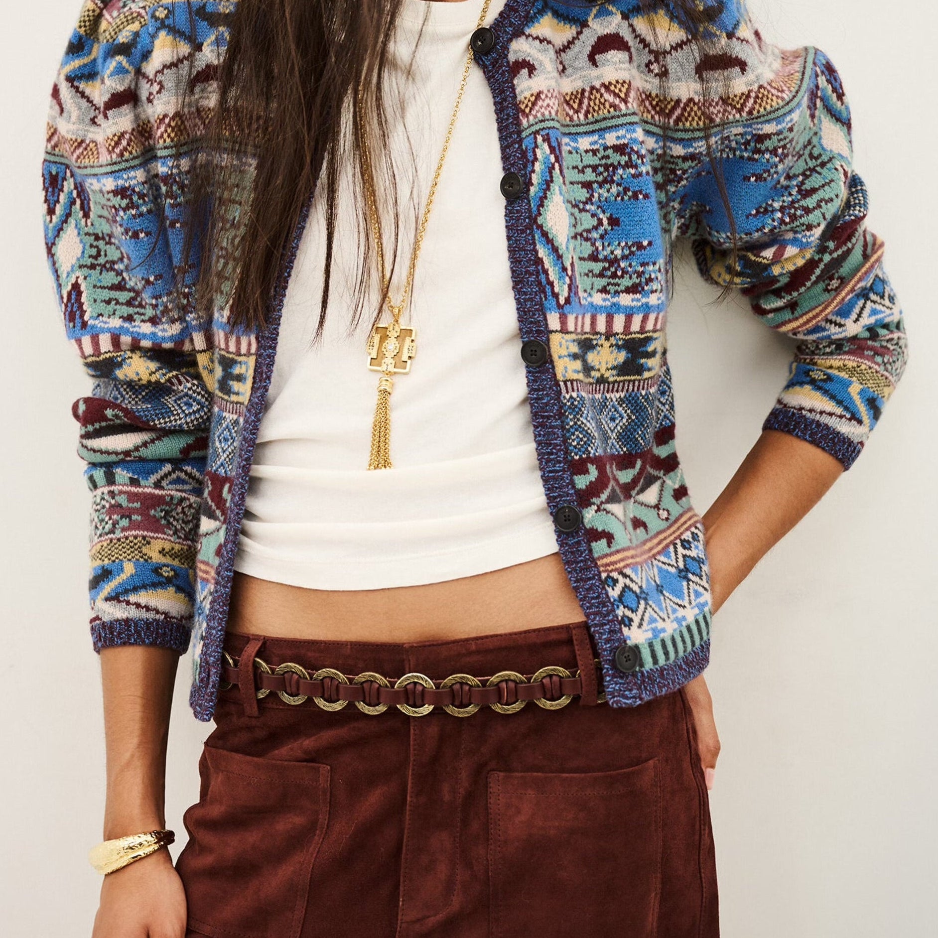 ba&sh MAJA Knit Cardigan